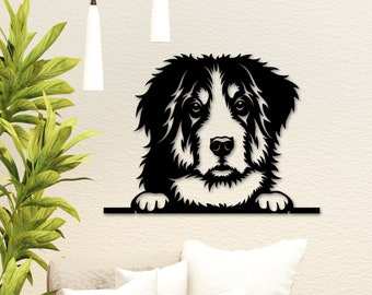 Bernese Mountain Dog Metal Sign, Dog Lover Gift, Bernese Wall Art, Dog House Sign, Dog Memorial Plaque, Dog Mom/Dad Gift, Pet Loss Gift