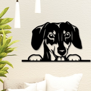 Dachshund Metal Sign, Dog Lover Gift, Dachshund Wall Art, Dog House Sign, Dog Memorial Plaque, Dog Mom/Dad Gift, Pet Loss Gift, Dog Decor