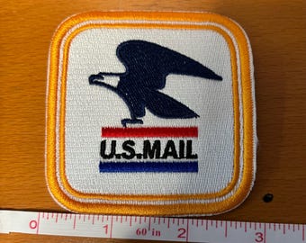 Vintage 1970s USPS Mail Carrier Embroidery Patches – Set of 4 (Free Shipping!)