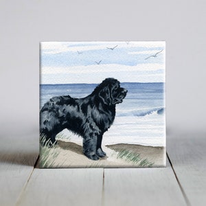 Newfoundland Ceramic Tile - Newfoundland Decorative Tile - Dog Lover Gift - Unique Dog Gifts