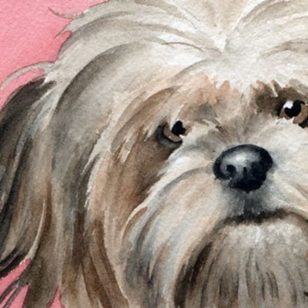 LHASA APSO Art Print Watercolor Artist DJ Rogers