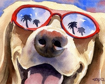 LABRADOR RETRIEVER Art Print by Watercolor Artist DJ Rogers