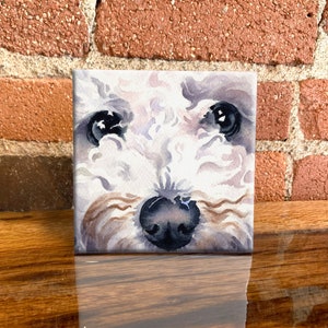 Bichon Frise Ceramic Tile - Bichon Frise Decorative Tile - Dog Lover Gift - Unique Dog Gifts