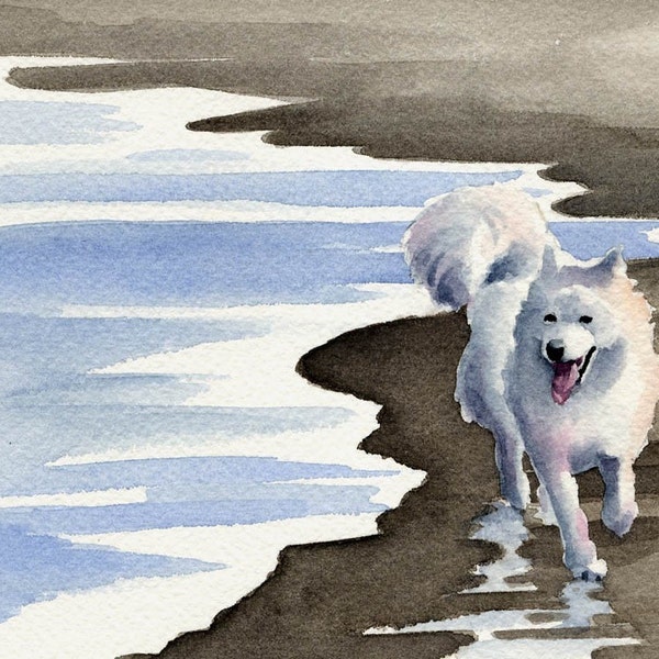 SAMOYED Art Print by Watercolor Artist DJ Rogers