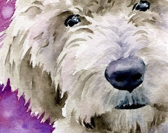 Goldendoodle Art Print by Artist DJ Rogers