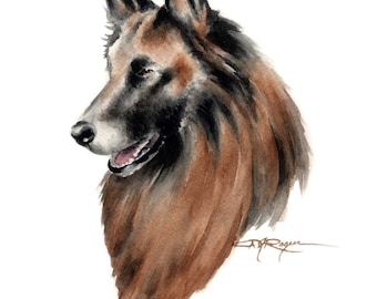 BELGIAN TERVUREN Art Print par l’artiste DJ Rogers