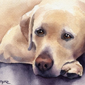LABRADOR RETRIEVER Art Print by Watercolor Artist DJ Rogers