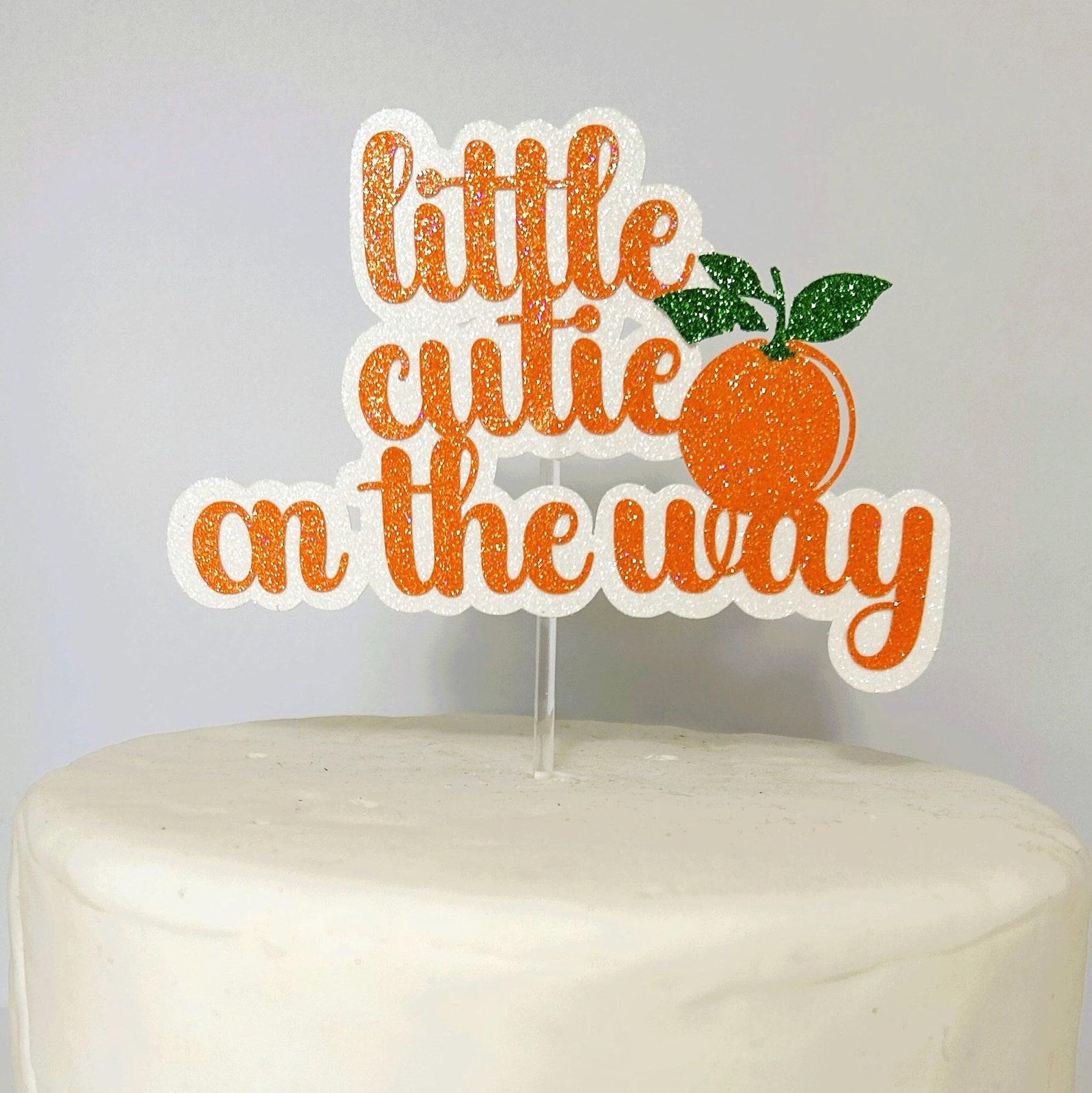 Little Cutie Baby Shower Backdrop A Little Cutie Is On The Way Baby Shower Party Decorations Orange Cuties Theme Baby Shower Photoshoot Background Banner