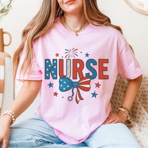 4th of July Nurse Shirt, Nurse Hero Shirt, Nursing Appreciation Gift, Patriotic Healthcare Worker Independence Day Gift, July 4th RN T-shirt
