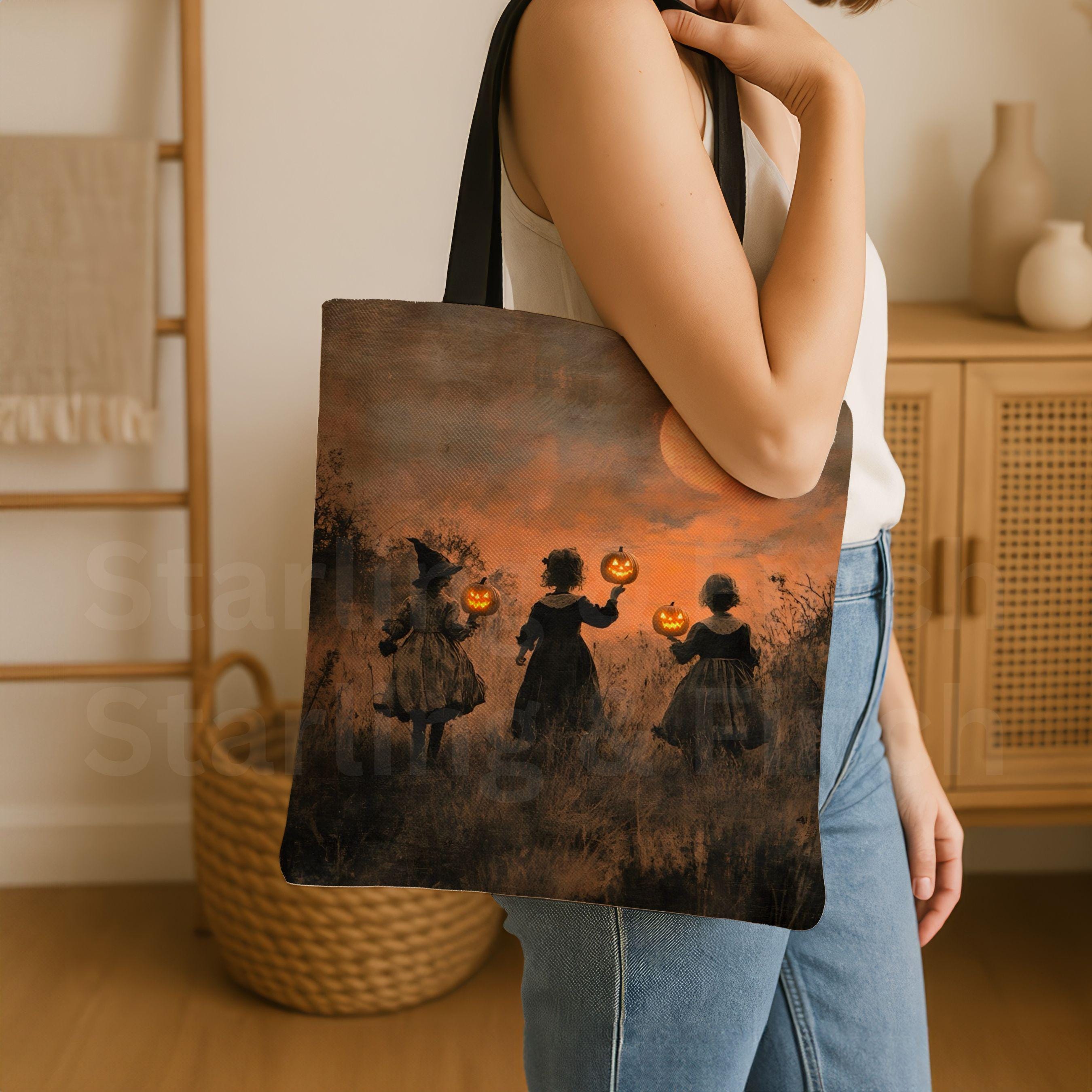 40 Retro Tote Bags: The Ultimate Fashion Accessory 14 Little Witches Vintage Style Halloween Tote Bag, Antique Dark…