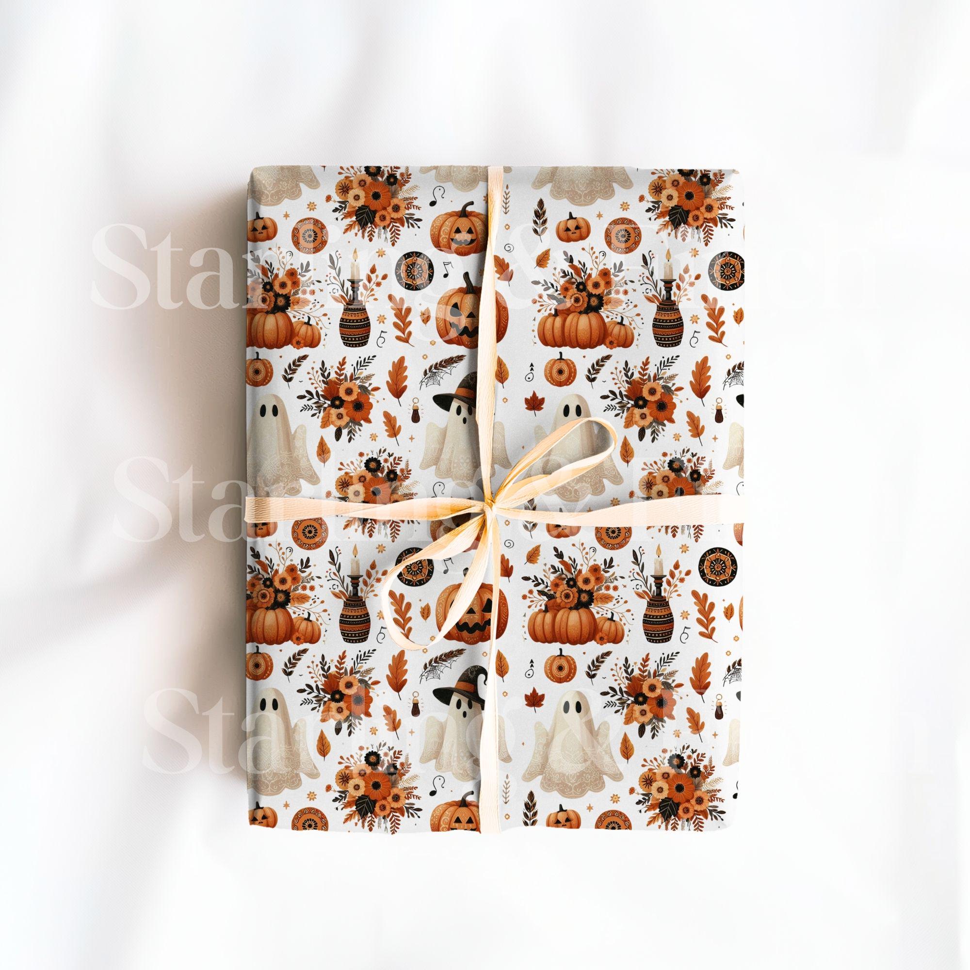 thumbnail image 2 of JarThenaAMCS 100 Sheet Halloween Tissue Paper Ghost Pumpkin Boo Wrapping Paper Cute Spooky Art Tissue For Birthday Trick Or Treat DIY Crafts, 14 X 20 Inch 2 of 11
