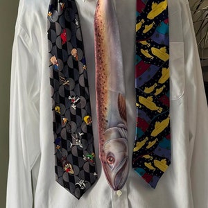 Ralph Marlin Fish Tie - Etsy Ralph Marlin Fish Tie - Etsy