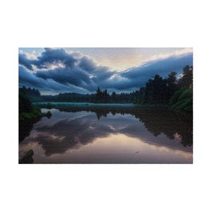 Zachmurzony wschód słońca, Upper Empire Lake (edycja 3D z kreskówek)