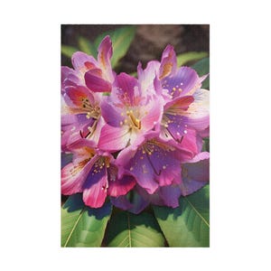 Różowy rododendron (edycja kreskówek AI 3D) Seria AI