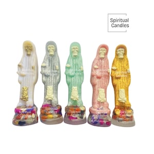 Amulett des Heiligen Todes, 5-Zoll-Statuen zum Schutz des Heiligen Todes, Altarstatuen, Etatuas de protección de la Santa Muerte, Santa Muerte 5 pulgadas