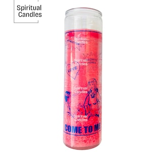 Come to Me glass candle, Ven a Mi vela de vidrio