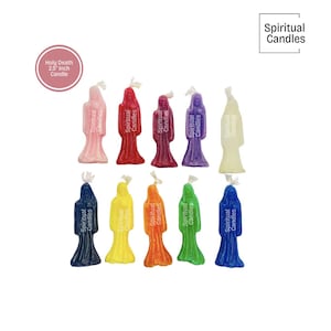 Świece świętej śmierci, świece ochronne, 2,5 cala, ołtarz, Santa Muerte velas de proteccion, Amuletos de protección, Velas para el ołtarz