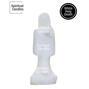Holy Death White figure Candles, Holy Death Altar Candles, Velas Blanco de la Santa Muerte, Velas del Altar de la Santa Muerte