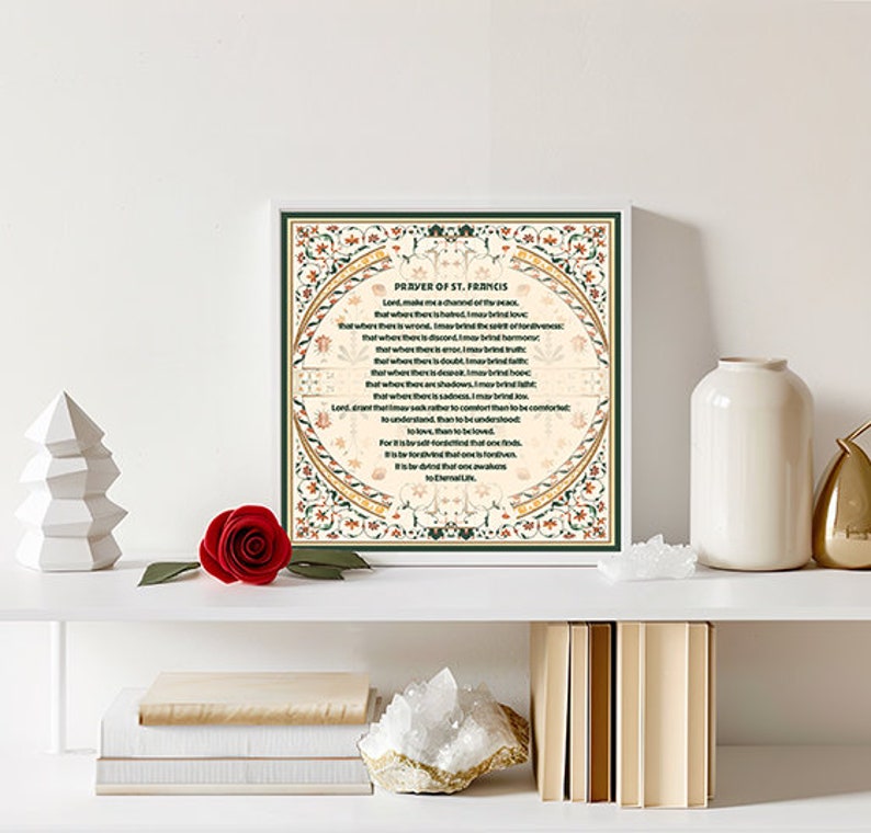 Printable Prayer Of St Francis Poster