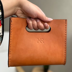Sac cabas en cuir marron, mini cabas en cuir pleine fleur, mini sac à bandoulière, sac cabas pour femme, petit sac en cuir fait main, cabas en cuir souple