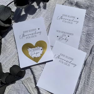 Annonce de grossesse, annonce grossesse, une petite surprise, carte à gratter, grossesse, tu vas être papa, mamie, papi, PDF A5