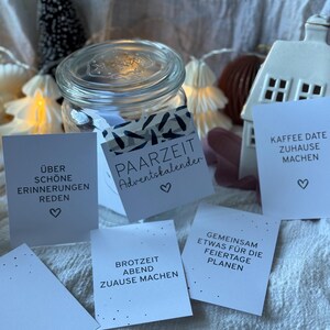 Couple time Advent calendar in a glass Contents Date ideas, Date ideas to print, Instant download as PDF A7 A4 format for self-printing