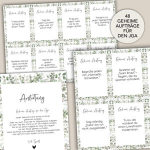 Jeu JGA : missions secrètes, jeu JGA pour femmes, jeu d'enterrement de vie de jeune fille, modèle à imprimer à la maison, JGA amusant