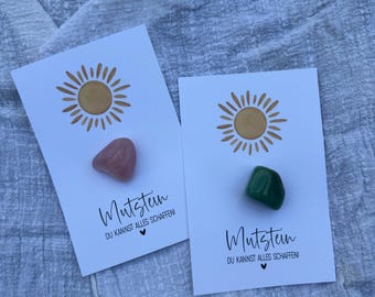Courage stone for school enrollment, schoolchild encouragement gift for the start of school, school cone lucky charm, school start lucky stone digital download PDF