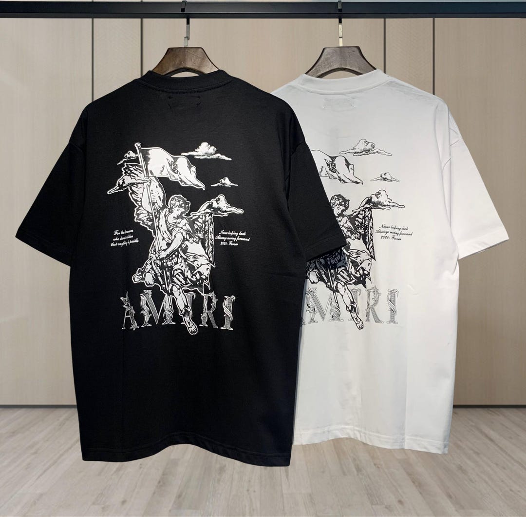 Amiri T Shirts Fashion Print Couple High Street