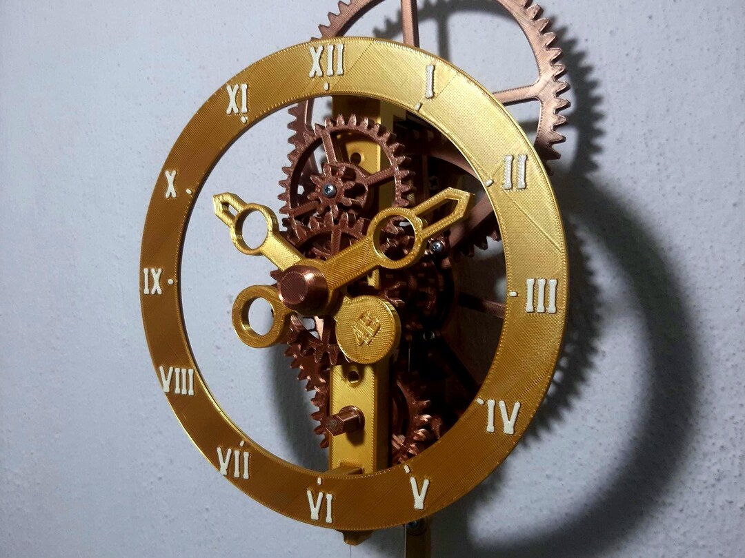 Oversized 3D Gear Design Wall Clock