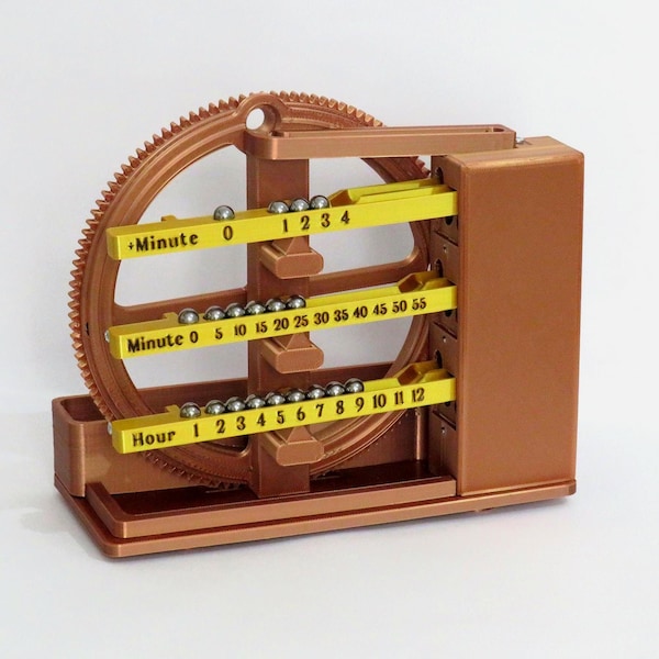 Kinetic Ball Bearing Clock, Mechanical Timepiece.