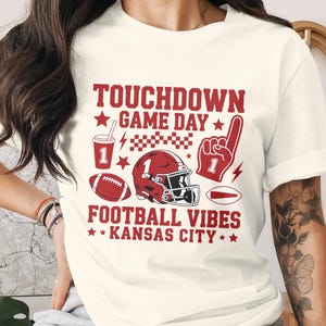Kansas City Vintage Football svg, Football svg, Football Season Sublimation Design, Trendy Football Png, Game Day svg, Touchdown Png