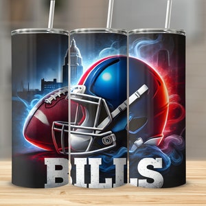 Buffalo Bills Tumbler Wrap PNG: Sport Mascot Sublimation (Digital Download)
