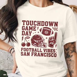 San Francisco Vintage Football svg, Football svg, Football Season Sublimation Design, Trendy Football Png, Game Day svg, Touchdown Png