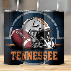 Tennessee Tumbler Wrap: Grunge Football Mascot, 20oz Skinny Tumbler (Digital Download)