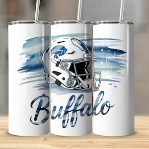 Buffalo Tumbler Wrap PNG: Sport Mascot Sublimation (Digital Download 9.3” x 8.2”)