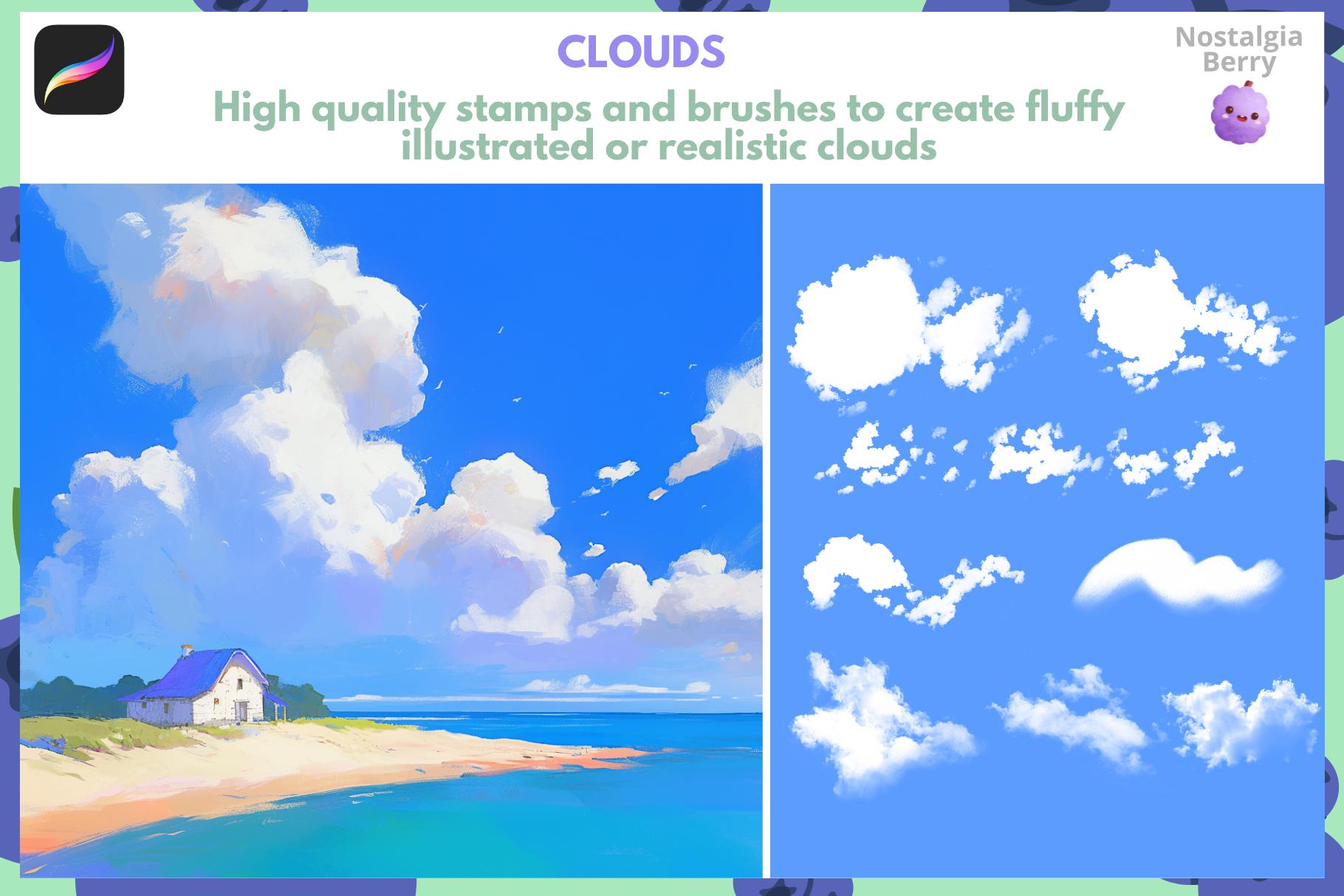 Procreate Nature Brush Bundle: Nature's Masterpiece Collection, 2000 ...