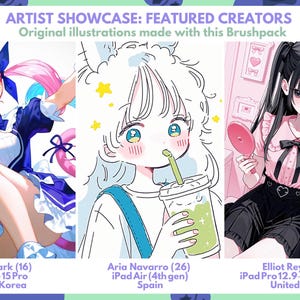 Procreate Brushes: Ultimate Anime and Manga Collection, 3500+ Brushes for Nature, Anatomy, Hair, Chibi, Textures, and Effects image 10
