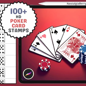 Pinceaux à procréer : jeu de cartes porte-bonheur et lot de griffonnages, jeu de cartes à jouer complet, jetons de poker, dés, pièces de monnaie, jeu d'estampes Symboles