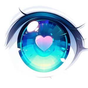 Procreate Stamps: 112 Anime and Manga Eye Stamps for Illustrations, Character Design, and Digital Sketching