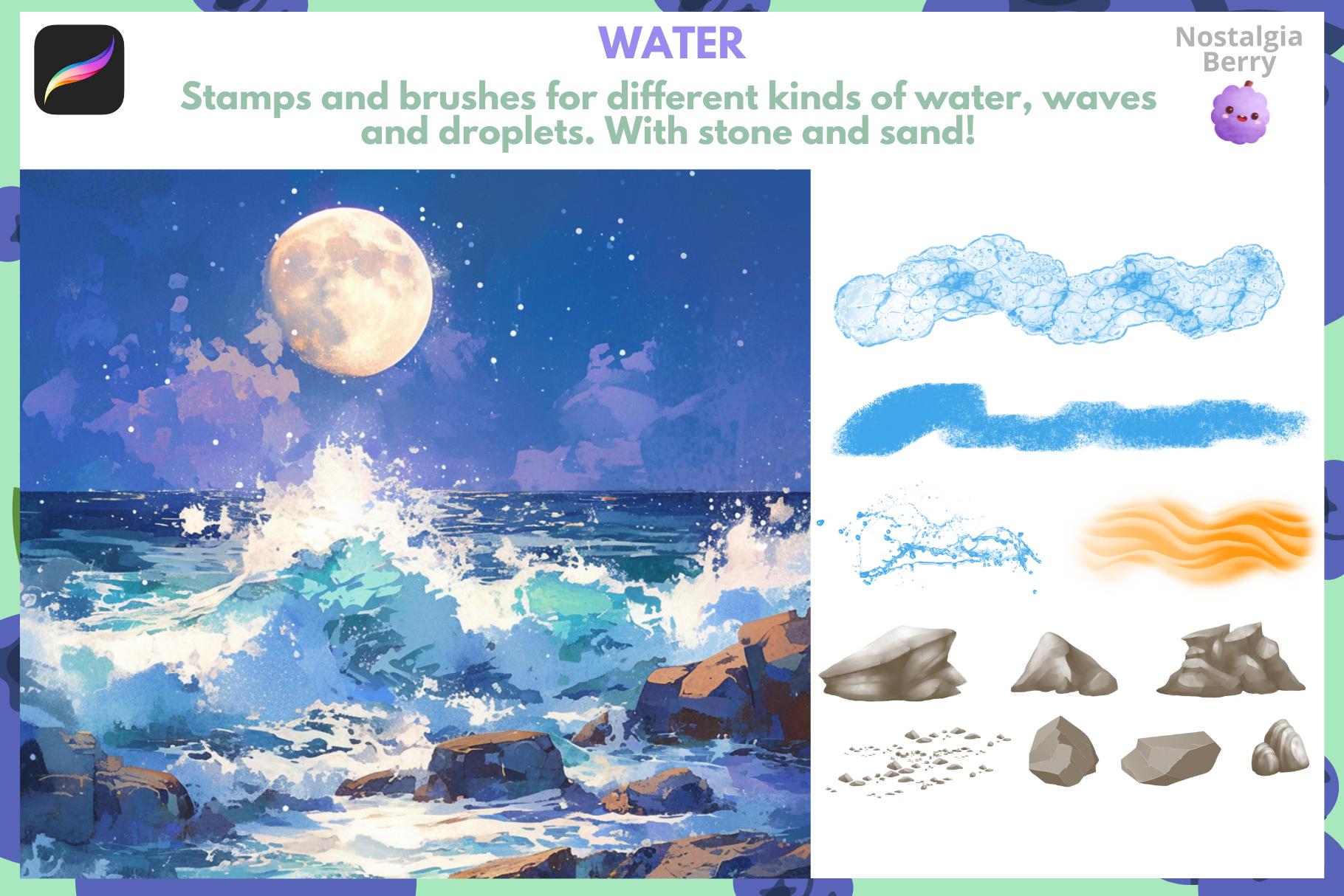 Procreate Nature Brush Bundle: Nature's Masterpiece Collection, 2000 ...