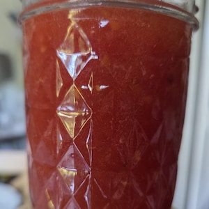 Mermelada de tomate: Ligeramente especiada, sabrosa y dulce. Orgánica. Tradicional. Vegana. 225 g