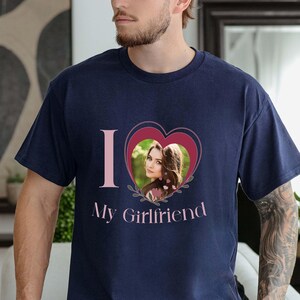 Custom I Love My Girlfriend Shirt, Valentines Gift For Him Her, I Heart My Girlfriend Shirt, I Love My Boyfriend, Valentines Couples Shirts