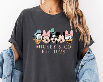 Comfort Colors Mickey and Co Shirt, Retro Disney Mickey Shirt, Disney Friends Shirt, Disney Trip Shirt, Retro Disney Mickey and Co Shirt