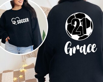 Personalized Soccer Mom Sweatshirt,Customized Soccer Mom Hoodie,Soccer Mama Sweater,Custom Soccer Mama Shirt,Soccer Mama Sweat, Gift For Her