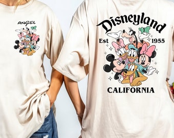 Comfort Colors Disneyland Est. 1955 Shirt,Custom Disneyland California Shirt,Mickey and Friends Shirt,Disney Family Shirt,Custom Disneyworld