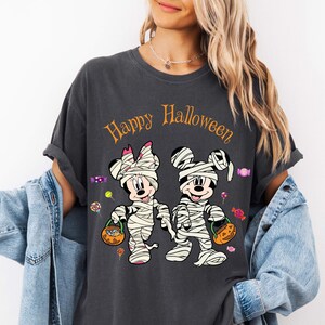 Comfort Colors Mickey Minnie Zombie Shirt, Disney Halloween Tee, Halloween Comfort Colors Shirt, Halloween Party Shirt, Disney Halloween Tee