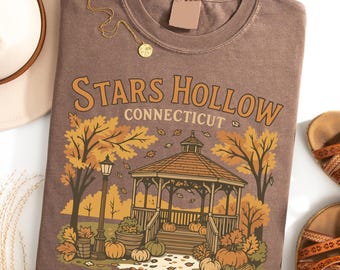 Vintage Style Fall Comfort Color Shirt, Cozy Small Town Fall Shirt, Retro Autumn Festival Tee, Cozy TV Show Shirt, Book Lover Shirt