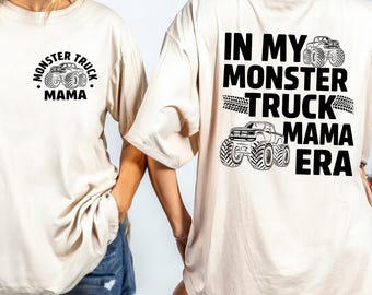 Comfort Colors® Monster Truck Mama Shirt, Boy Birthday Party Shirt, Pregnant Mom Shirt, Baby Shower Gift, New Mom Shirt