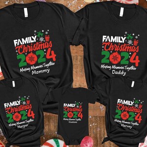 Custom Family Christmas 2025 Shirt, Making Memories Together Shirts, Christmas Group Shirt, Christmas Pajamas, Christmas Matching Family Tee